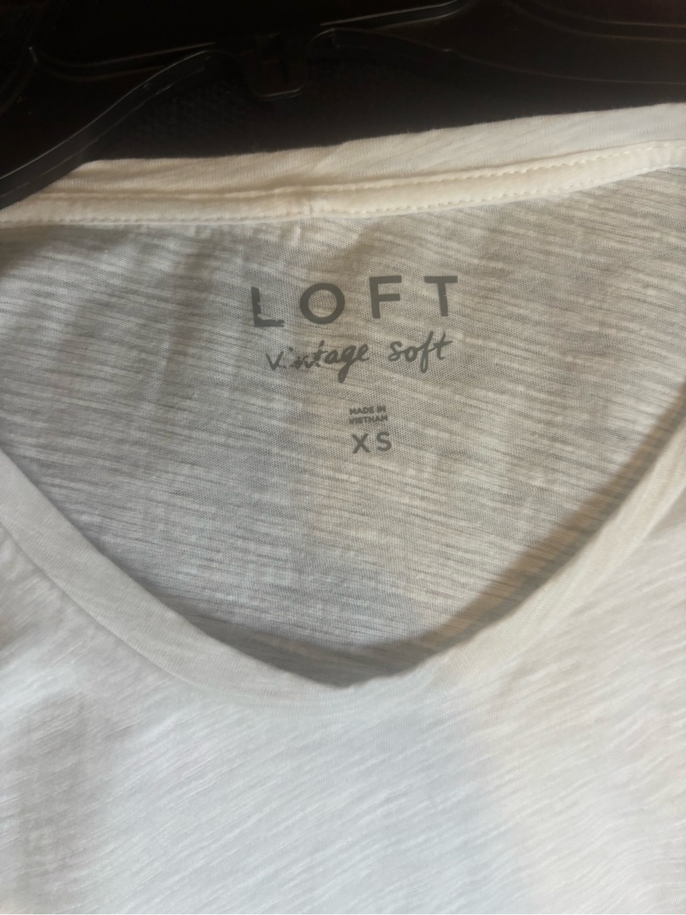 LOFT White Vintage Soft Short Sleeve Tee